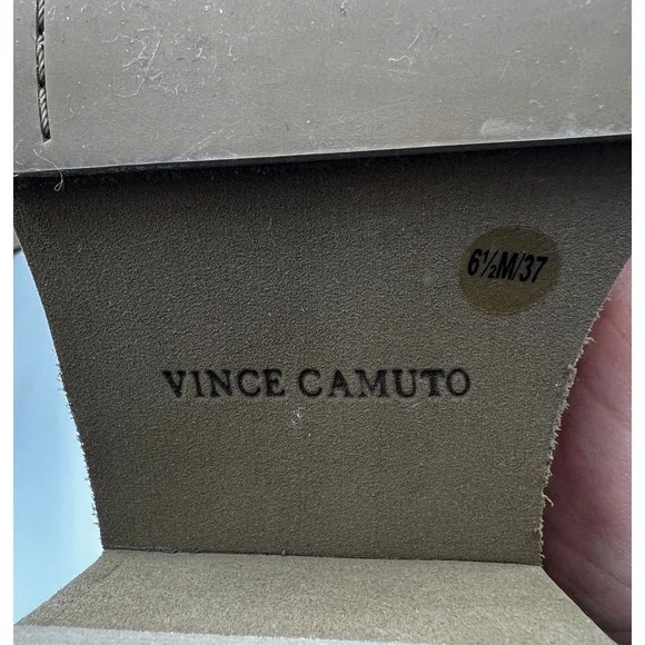 Vince Camuto Platform Combat Boots Women Size 8 Brown Excellent Chain Detail - Picture 9 of 11